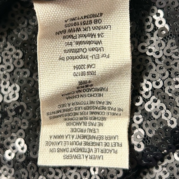 Free People Liquid Shine Mini Dress L Sequin Drop Waist Party Holiday Shimmer - Picture 13 of 13